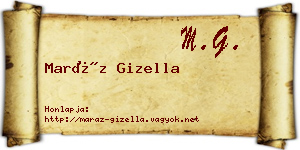Maráz Gizella névjegykártya