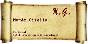 Maráz Gizella névjegykártya