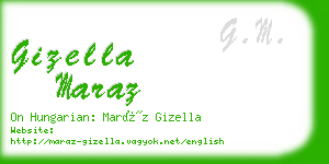 gizella maraz business card